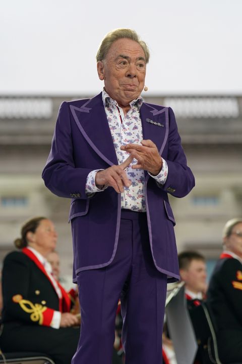 Andrew Lloyd Webber on stage during the Platinum Party at the Palace at Buckingham Palace (Joe Giddens/PA)