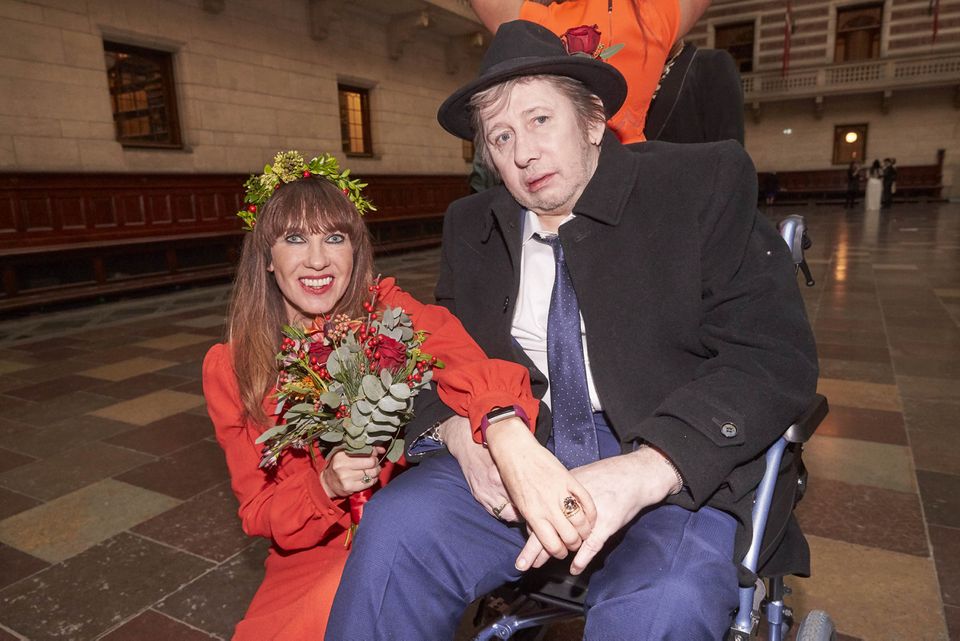 Pogues singer Shane McGowan and his wife Victoria Mary Clarke
