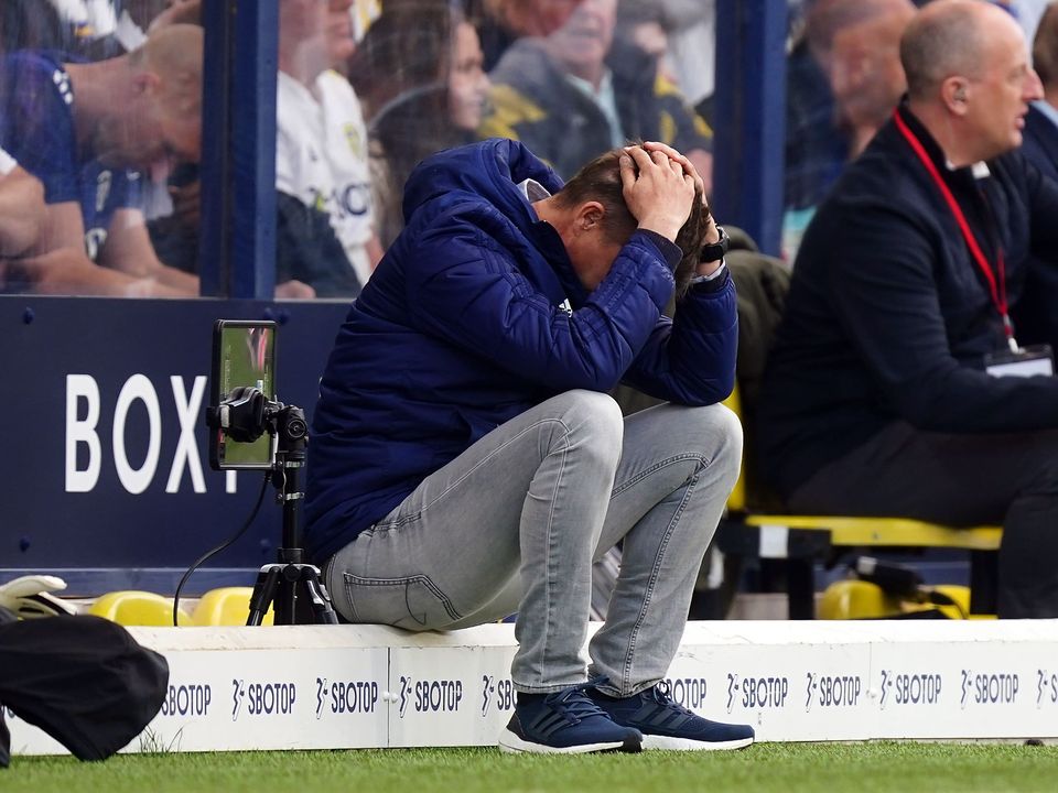 Leeds boss Jesse Marsch could not hide his disappointment after Chelsea’s early opening goal (Mike Egerton/PA)