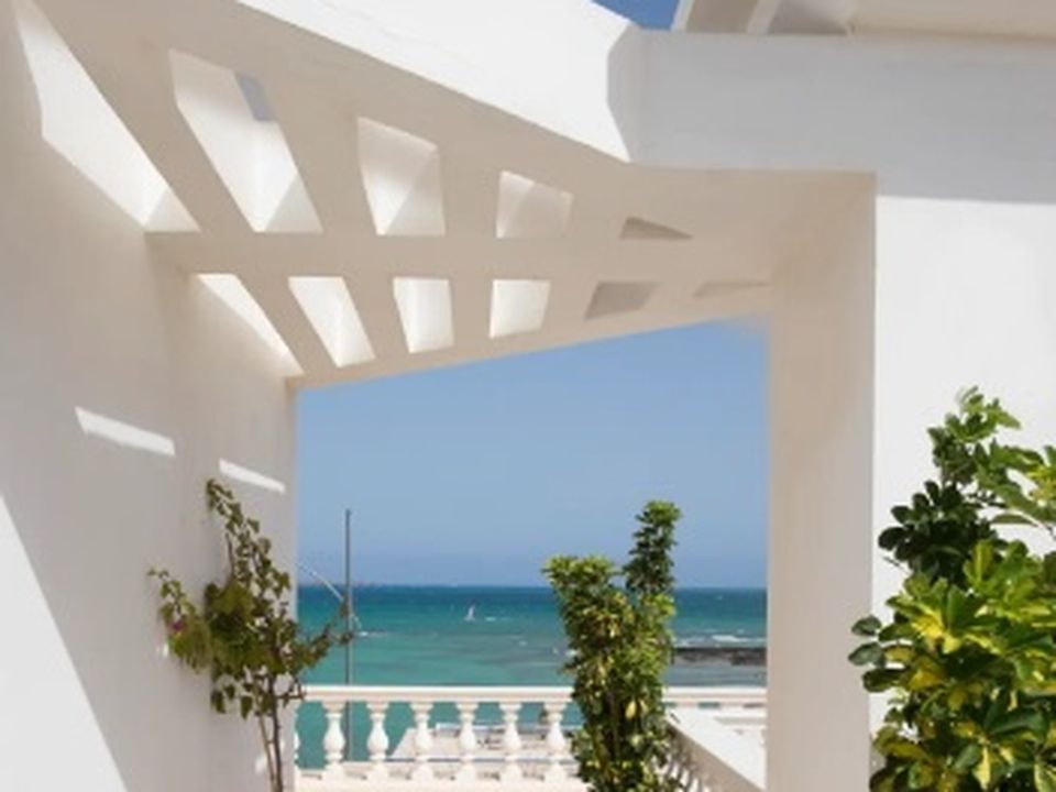 The "suite on the shore" in Corralejo, Fuerteventura also has a stunning terrace. Photo: Airbnb
