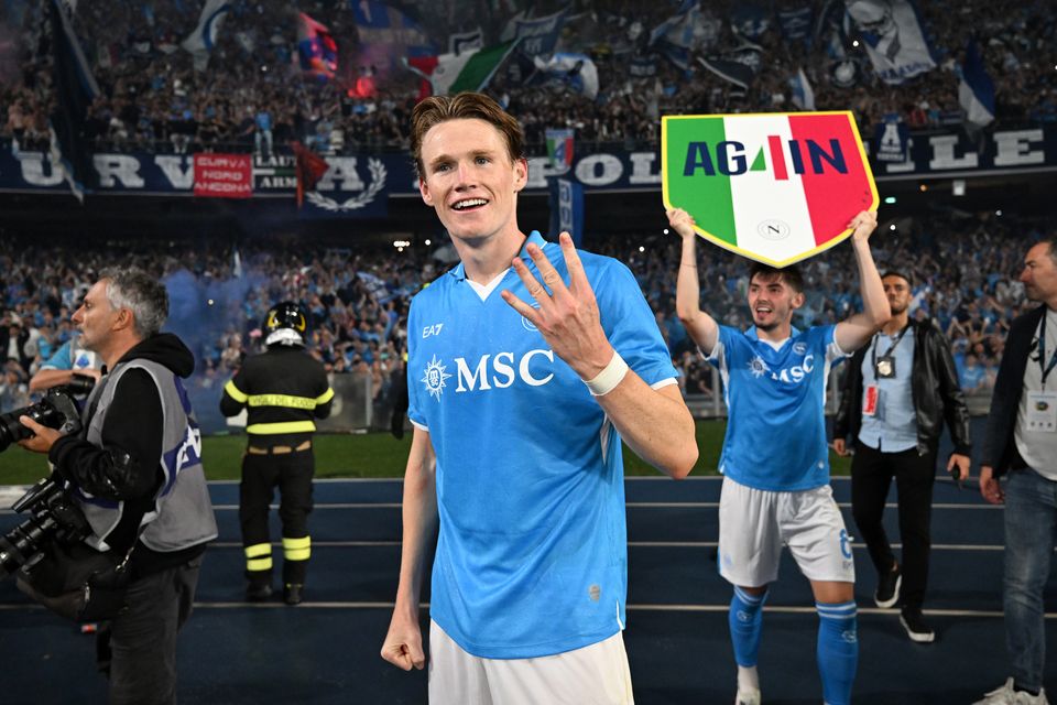 Manchester United castoff Scott McTominay was voted the best player in Serie A. Photo: Francesco Pecoraro/Getty Images