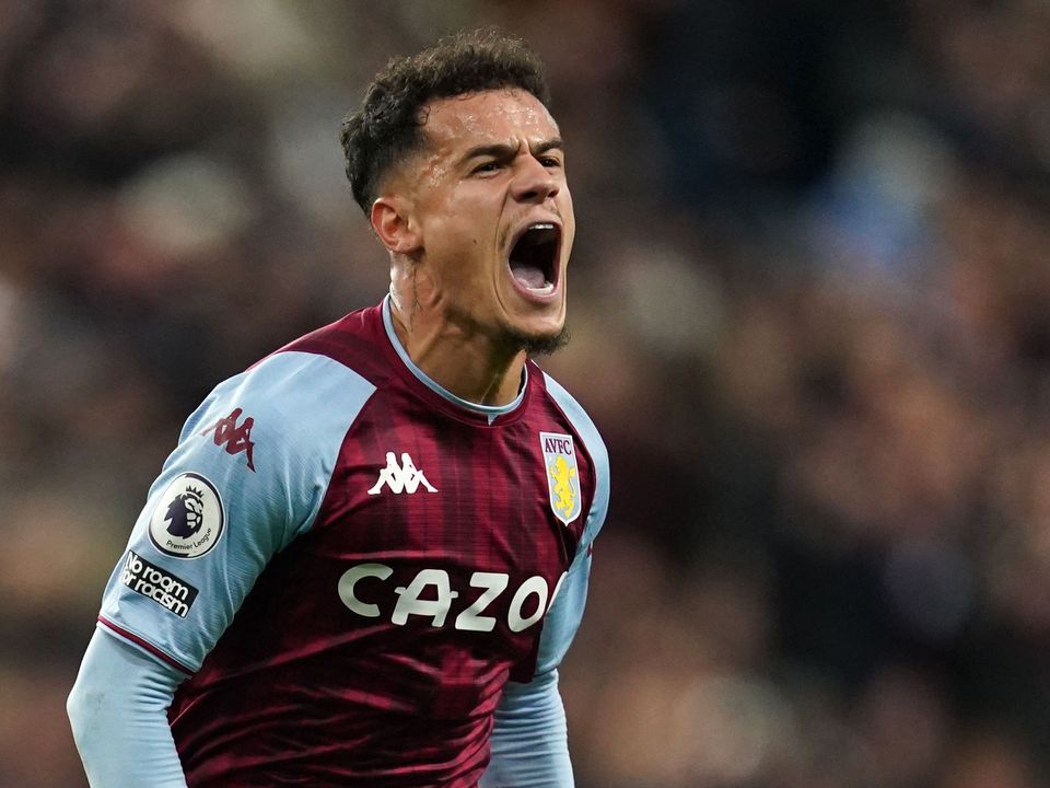Philippe Coutinho has made 16 appearances for Aston Villa, scoring four times (Nick Potts/PA)