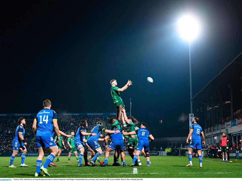 The United Rugby Championship clash between Leinster and Connacht at RDS Arena where the Wolfe Tones' song 'Celtic Symphony' was played. Photo: Sportsfile