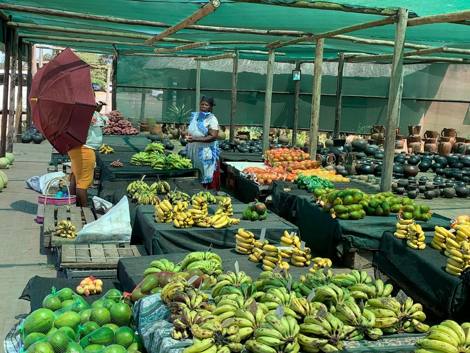 A colourful fruit market