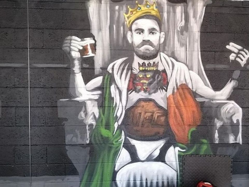 The McGregor mural found at his home