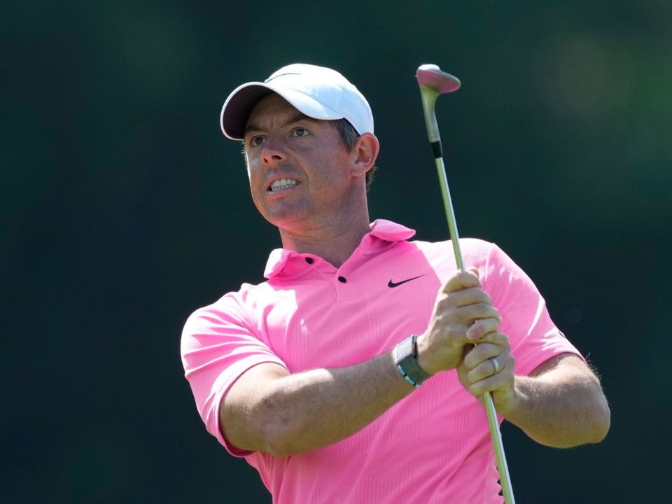 Rory McIlroy is in a strong position to win in Dubai.