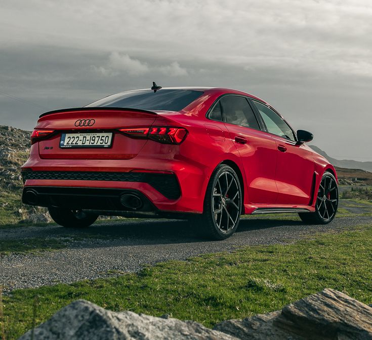 The Audi RS 3.  Picture: Paddy McGrath