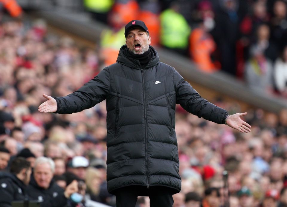 Jurgen Klopp’s Liverpool are chasing a quadruple (Peter Byrne/PA)