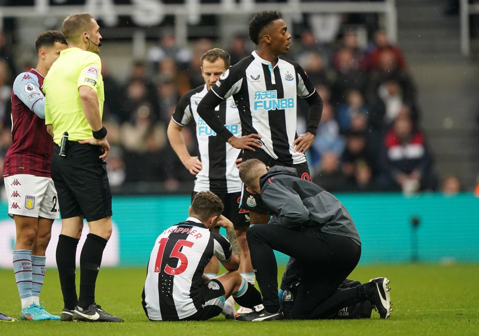 Kieran Trippier was in fine form for Newcastle until his injury against Aston Villa last month (Owen Humphreys/PA)