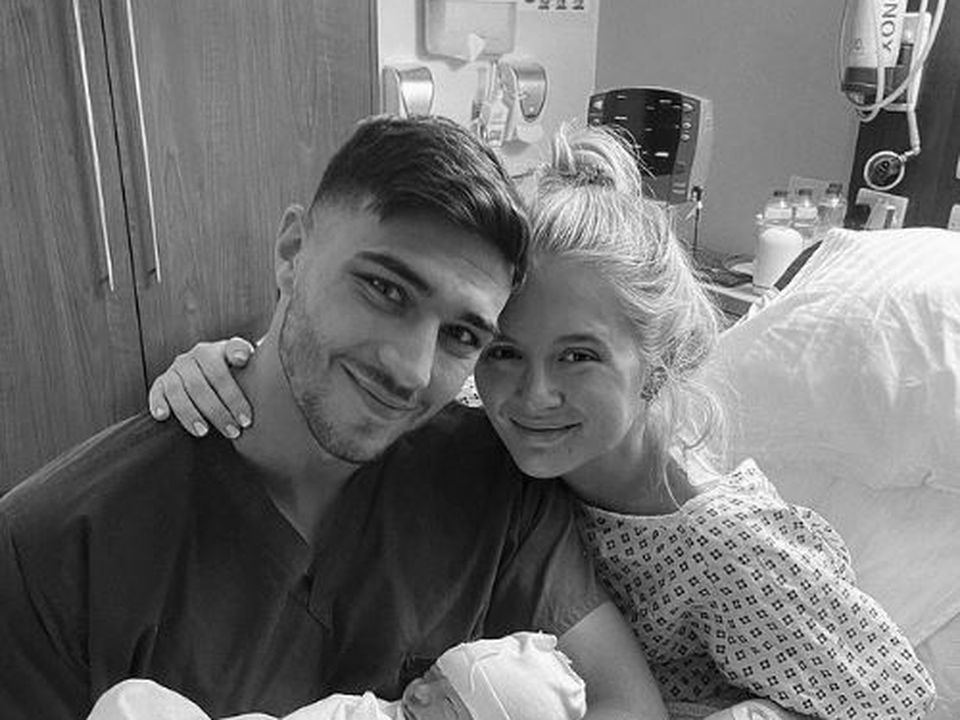 'Molly Mae and Tommy Fury with their new baby (Instagram)