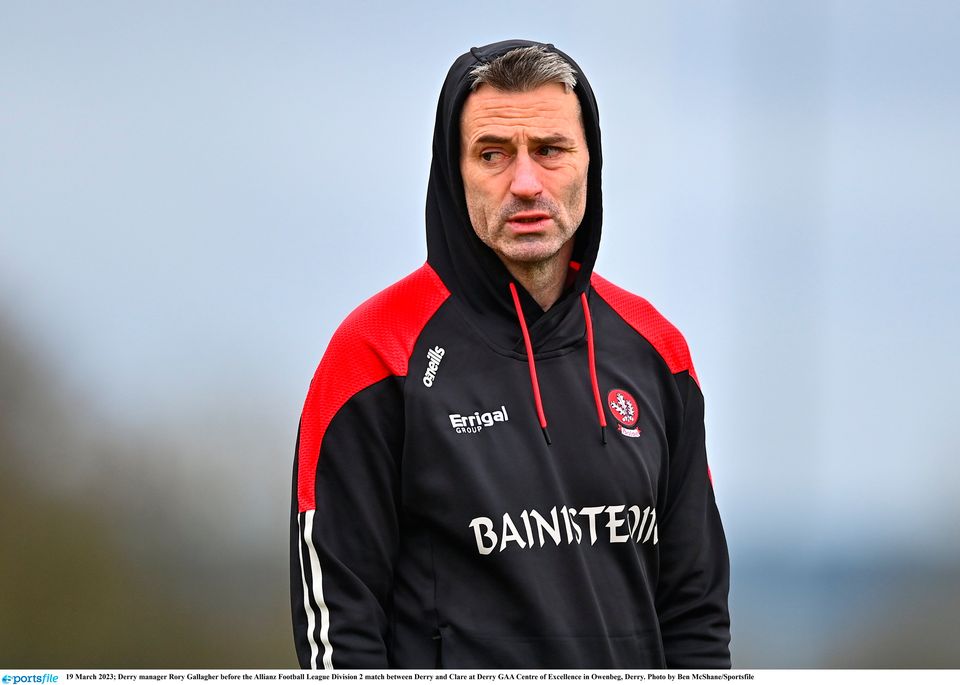 Shrewd appointment: Derry manager Rory Gallagher. Photo: Sportsfile