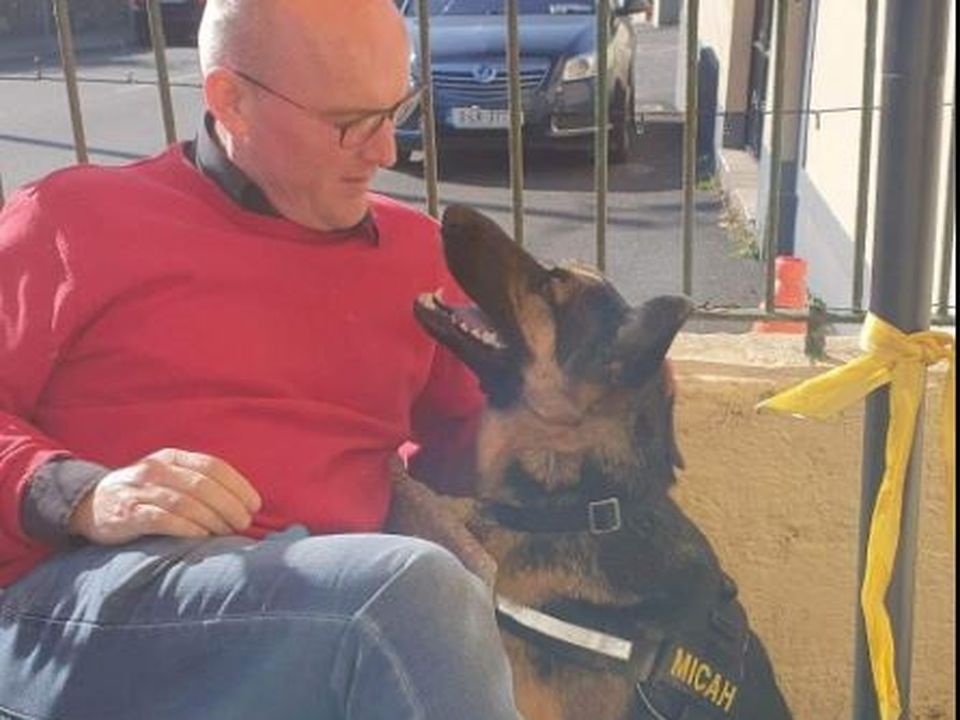 John Kelly and his dog Micah.