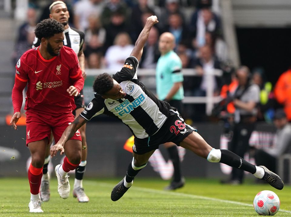 Liverpool’s Joe Gomez (left) reflected on a satisfying day’s work at Newcastle (PA)
