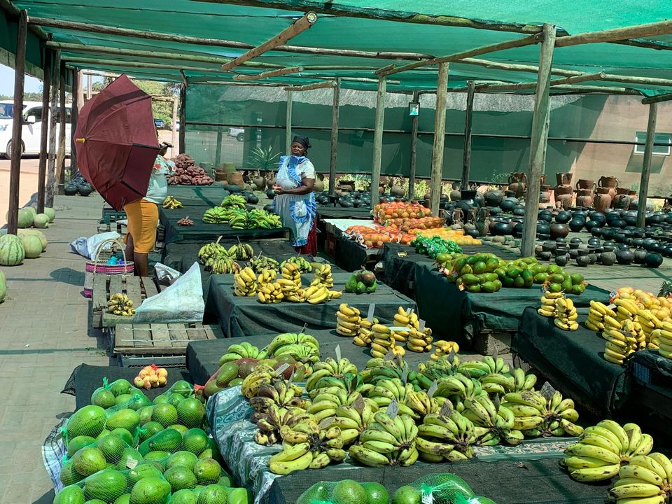 A colourful fruit market