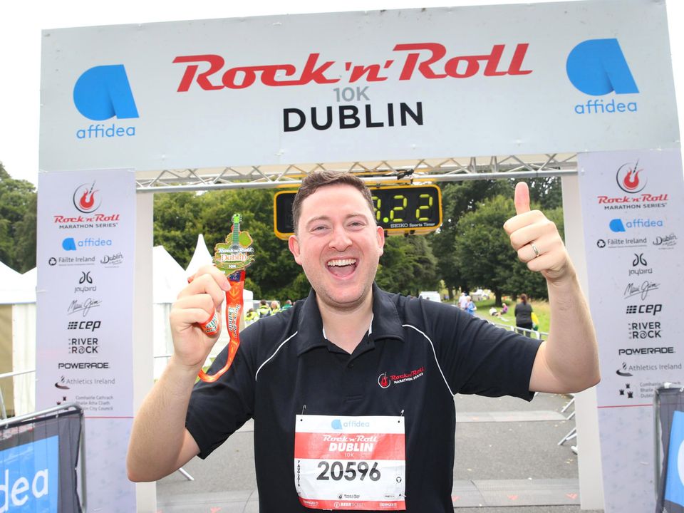 Ray ran a 10km at the Rock 'n' Roll event