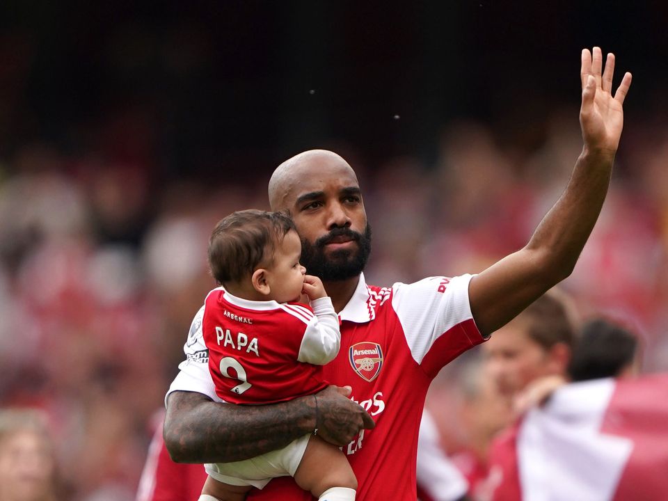 Alexandre Lacazette has said his official goodbyes to Arsenal (Tim Goode/PA)