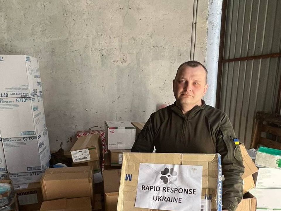Receiving supplies in Ukraine from Sligo