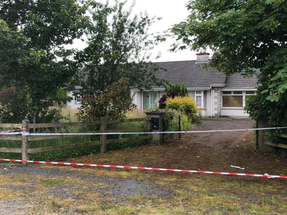 House where bodies of elderly couple were discovered. Photo: Conor Feehan