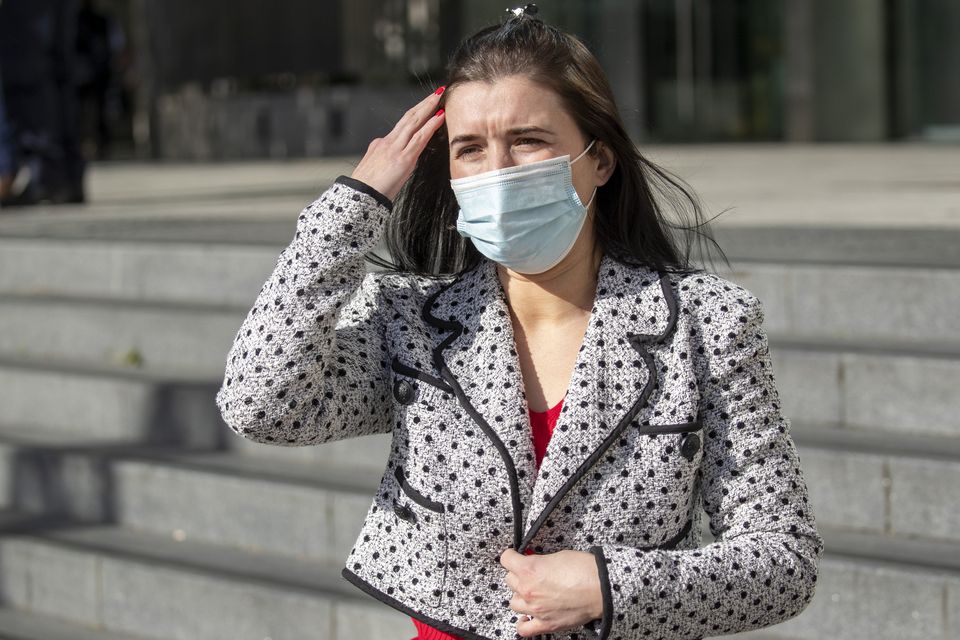 Marie Stokes (31), leaving Dublin Circuit Criminal Court after she received a suspended sentence. PIC: Collins Courts