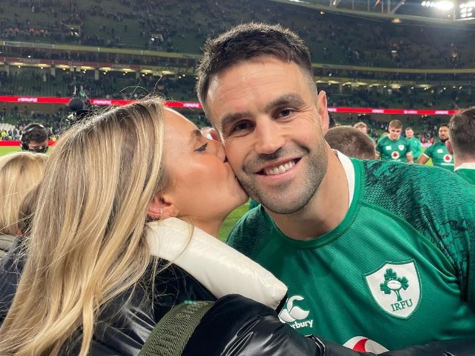 Joanna Cooper and fiancé Conor Murray.