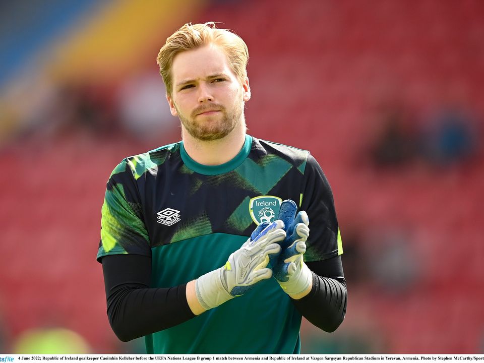 The injury status of Caoimhín Kelleher became a point of tension between the Irish and Liverpool camps. Photo: Sportsfile