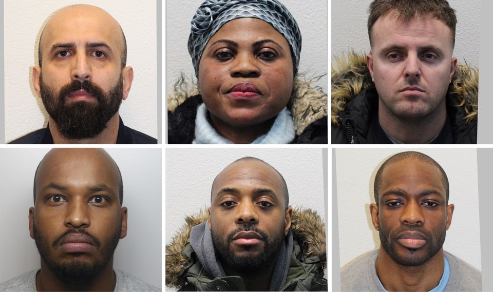 Members of the gang (from left) Ali Reza Shokrolahi, Rosemond Agyemang, Dorian Vaciulis, Faisal Guled, Steven Johnson and Darryl Tawiah