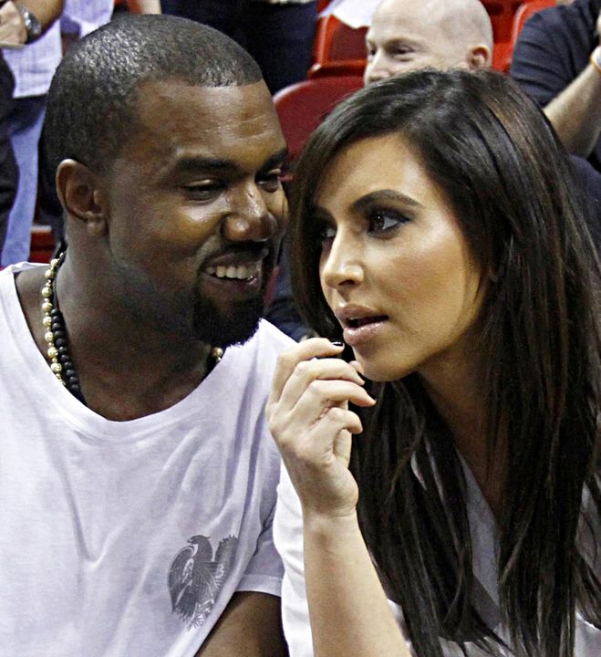 Kanye West, and Kim Kardashian