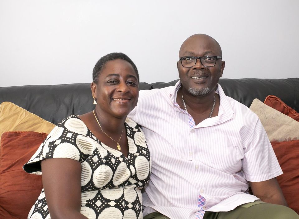 Dami's mum and dad, Bukola and Babajide