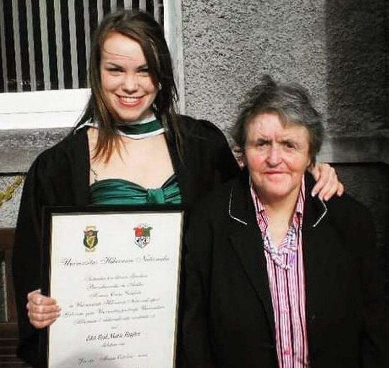 Edel Hughes with her late mother Mary