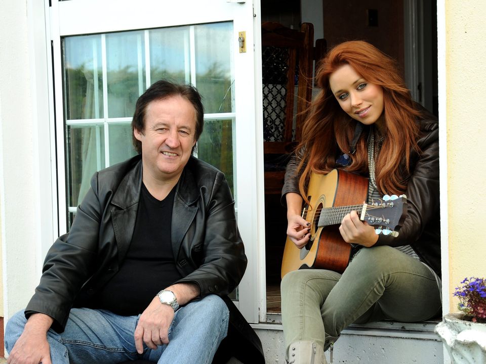 Una Healy with Declan Nerney at the Marquee in Longford