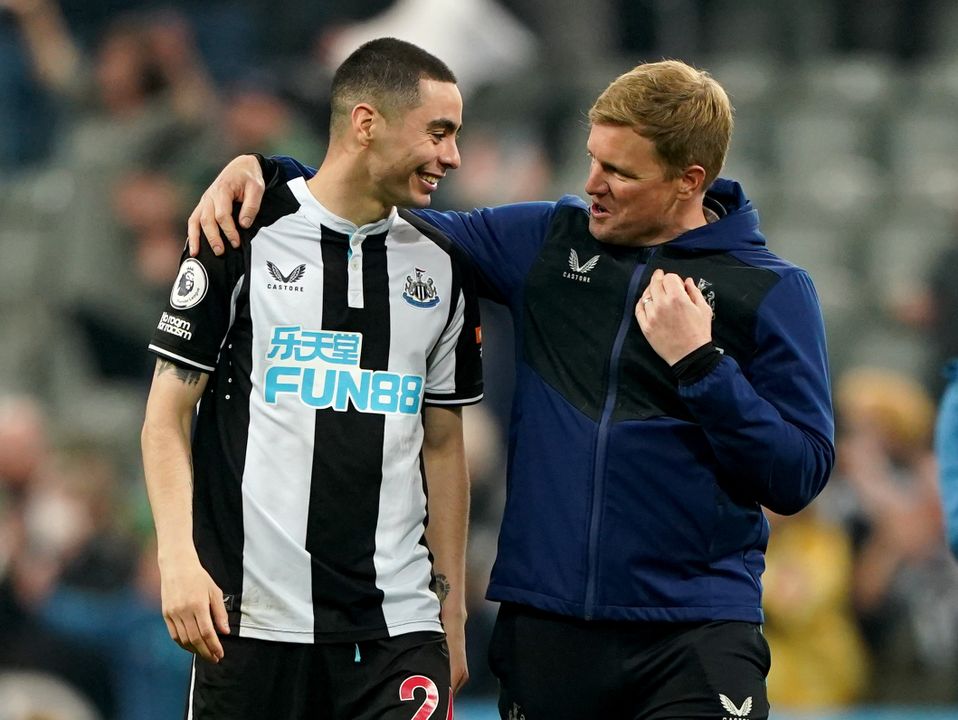 Newcastle’s season has transformed since the appointment of Eddie Howe (Owen Humphreys/PA)