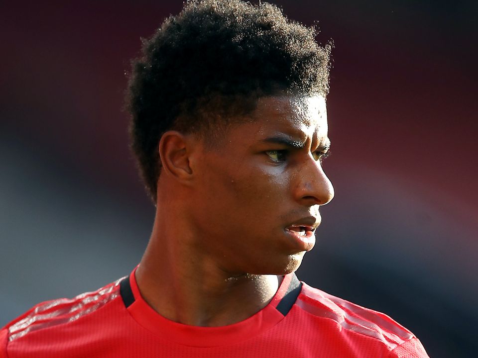 Manchester United’s Marcus Rashford people to ‘unite’ to protect the most vulnerable children (Martin Rickett/PA)