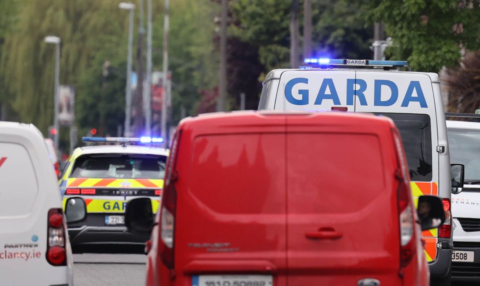 Gardai staged a major security operation for McGrath's day release
