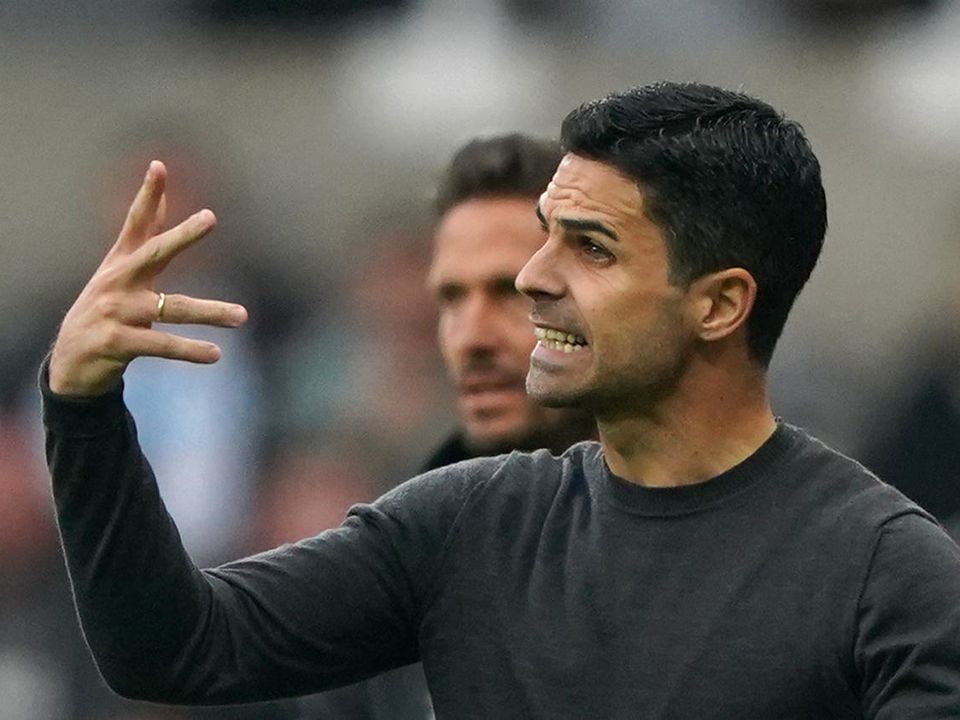 Arsenal manager Mikel Arteta was left frustrated by Monday night’s 2-0 defeat at Newcastle (Owen Humphreys/PA)