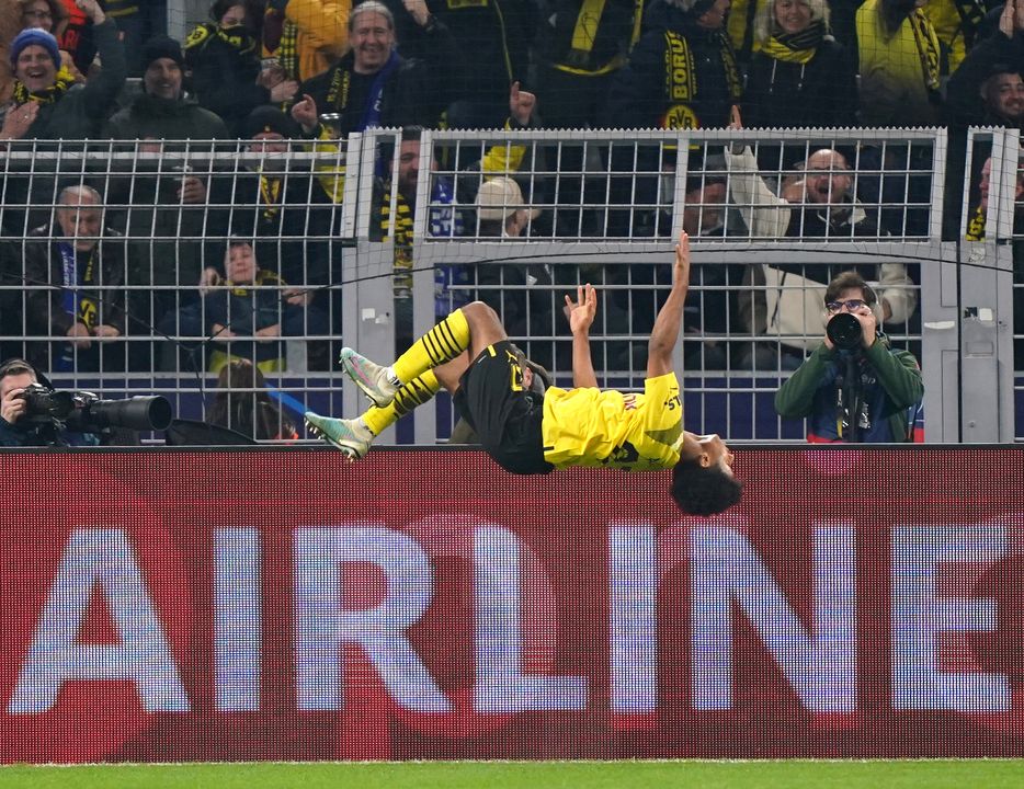 Borussia Dortmund’s Karim Adeyemi scored the winner for the home side at Signal Iduna Park (Tim Goode/PA)
