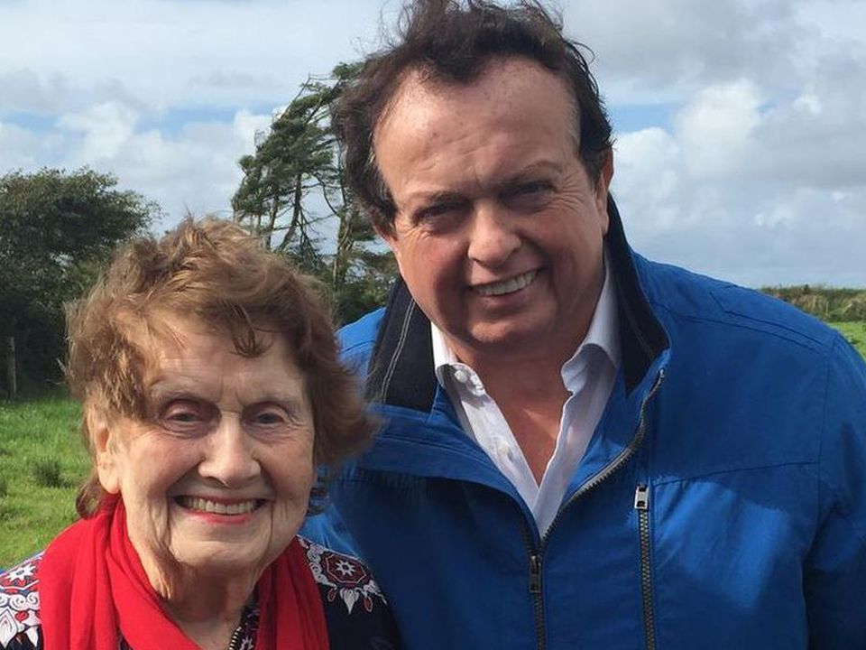 Marty Morrissey and his late mother Peggy. Photo: RTÉ