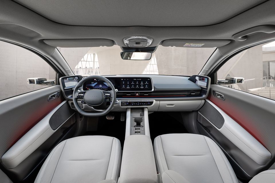 The interior of the Hyundai Ioniq 6 is extremely upmarket
