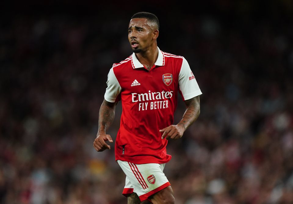Arsenal's Gabriel Jesus in action during the Premier League match at the Emirates Stadium, London. Picture date: Wednesday August 31, 2022.
