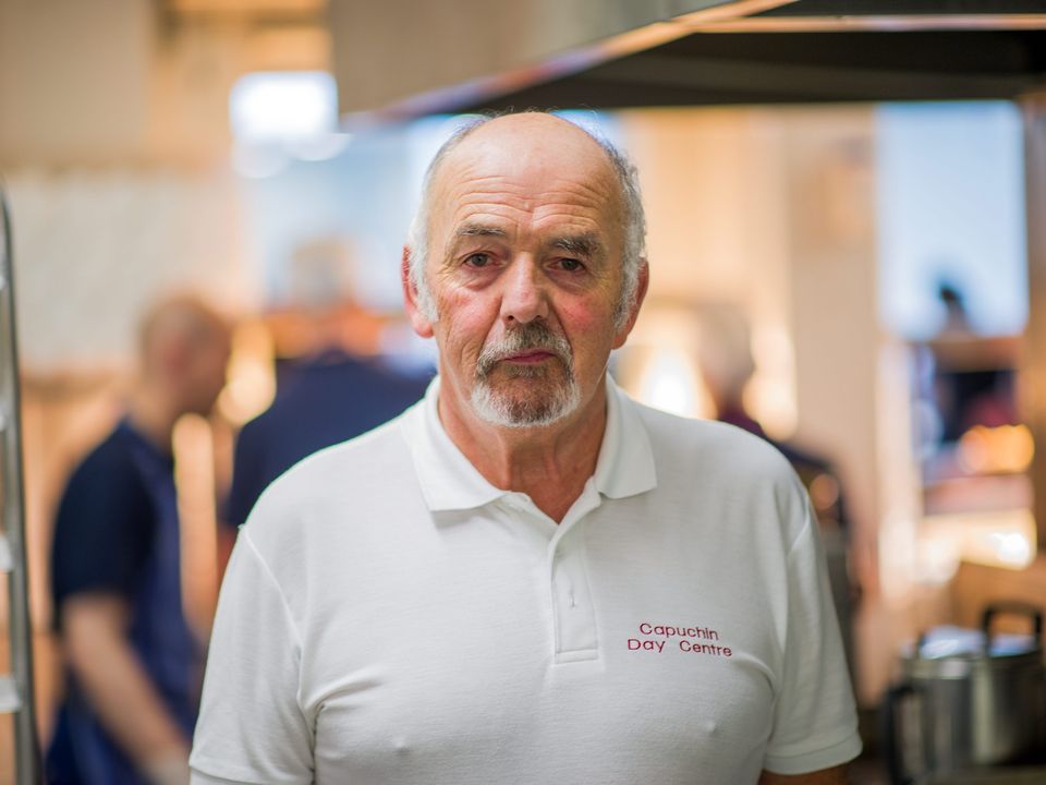 Alan Bailey at the Capuchin Day Centre in Dublin