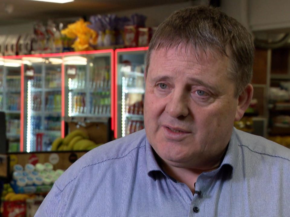Shane Gleeson, who runs five Spar shops in Limerick city, estimates that petty crime is costing him €70,000 to €80,000 per shop each year. Photo: RTÉ Prime Time