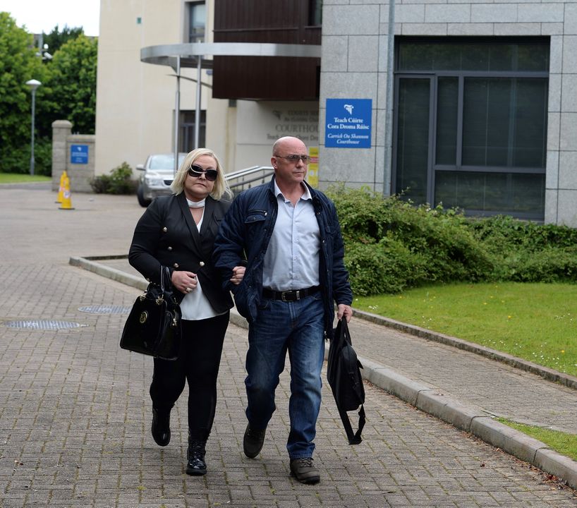 Dave and Audrey Mahon outside court