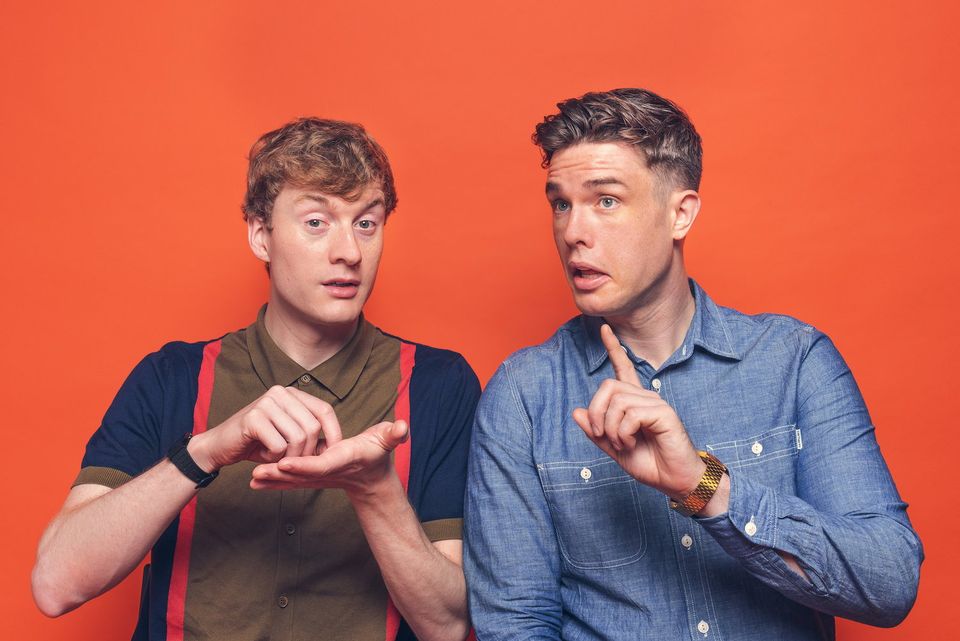 James Acaster and Ed Gamble from the Off Menu podcast
