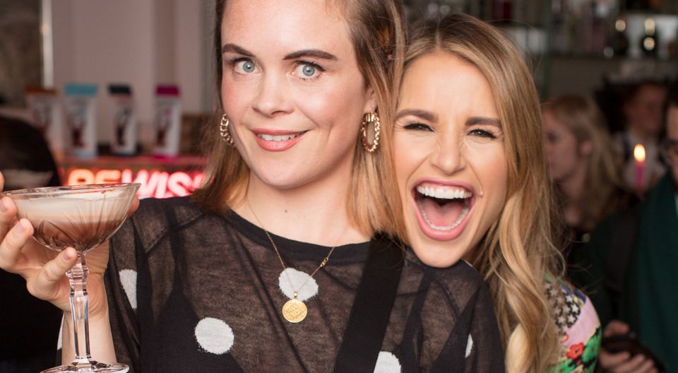 Joanne McNally and Vogue Williams. Photograph: Anthony Woods