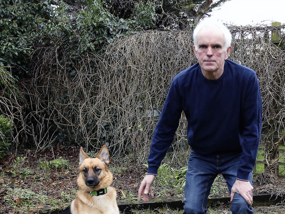 Noel McNally with Natalie's dog River