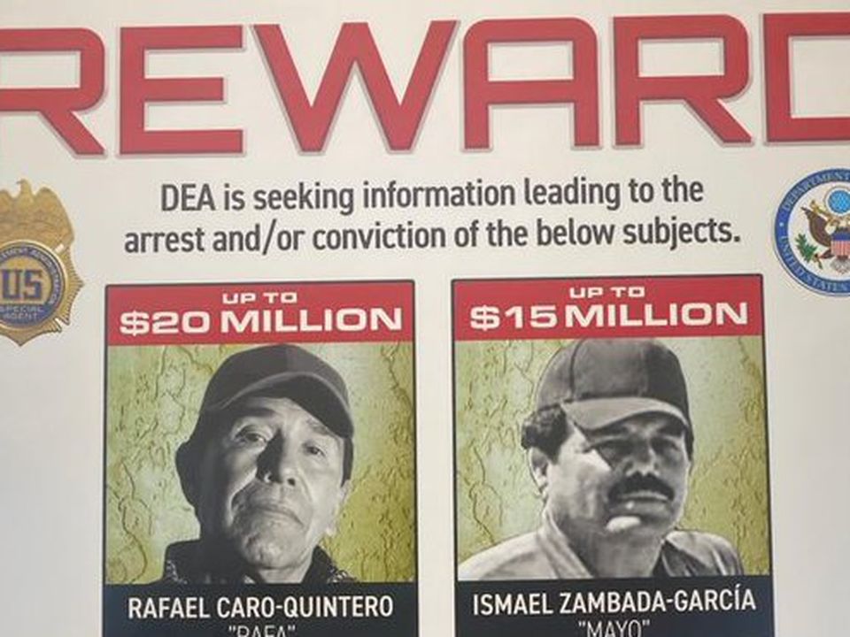 The 'wanted' poster for the Sinaloa cartel