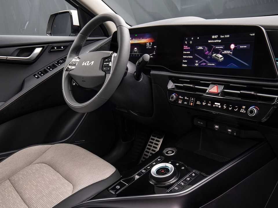 The interior of the new version of the Kia Niro