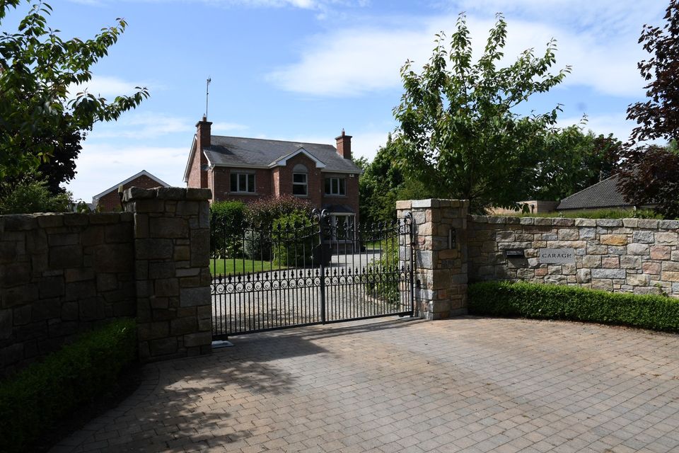 Marian Dwyer Agrios’ house and the wall around her Co. Louth home