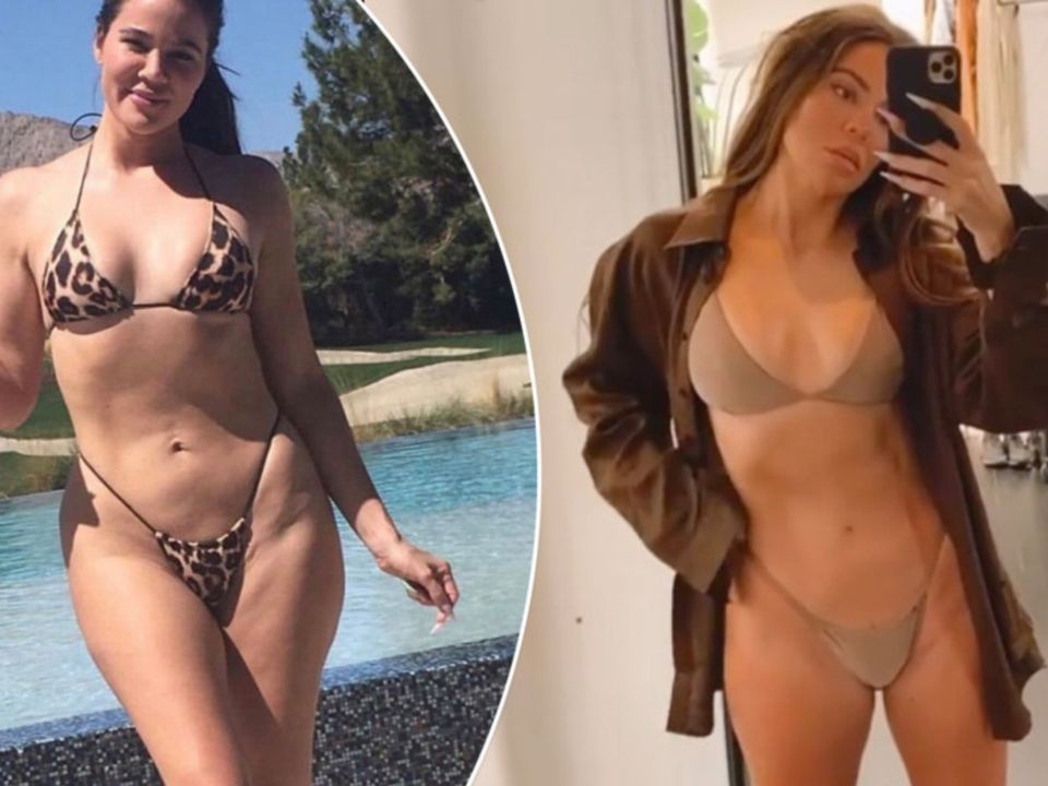 Khloé Kardashian shows back muscles: Before-and-after photos