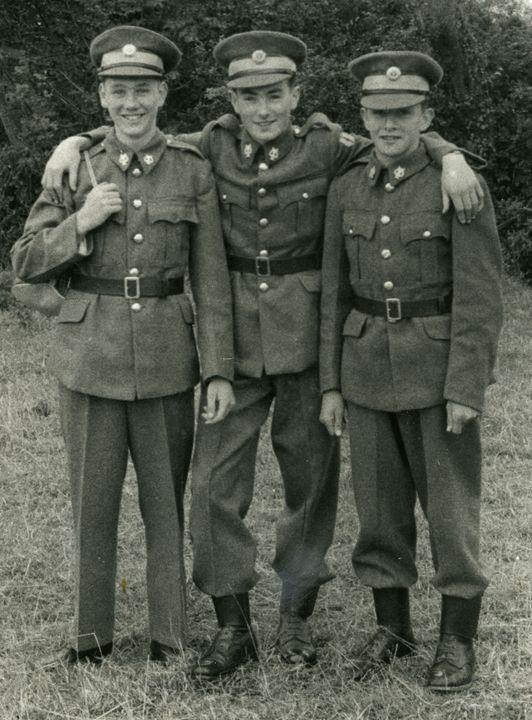 A young Frankie in the Army Band