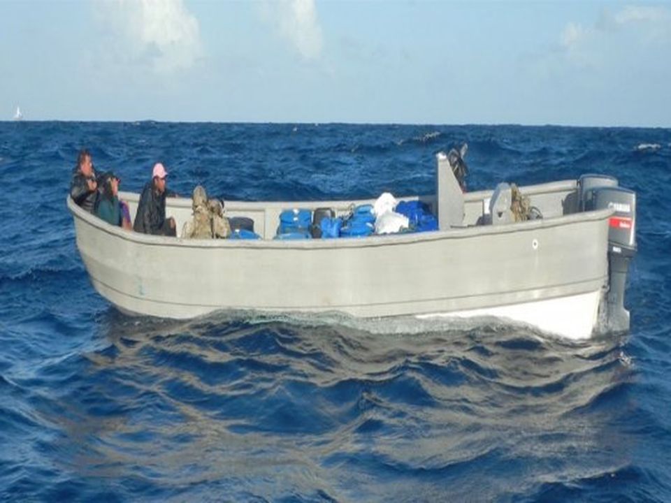 An unmanned boat with 5 tons of cocaine on board was intercepted. / Armada de Colombia